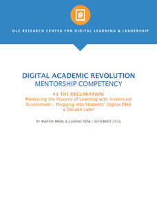 Digital Academic Revolution Mentorship Competency #1 The Declaration