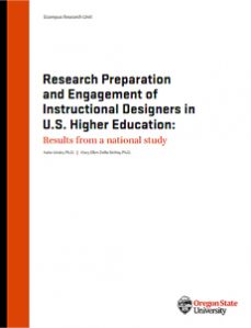 Research Preparation and Engagement of Instructional Designers in U.S. Higher Education - Results from a national study